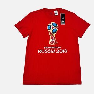 Adidas FIFA World Cup Russia 2018 Red T Shirt Size Medium NWT